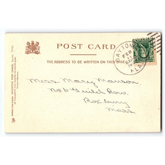 Raphael Tuck Valentine's Day Postcard Child in Tree 1911 Frances Brundage - Picture 2 of 2